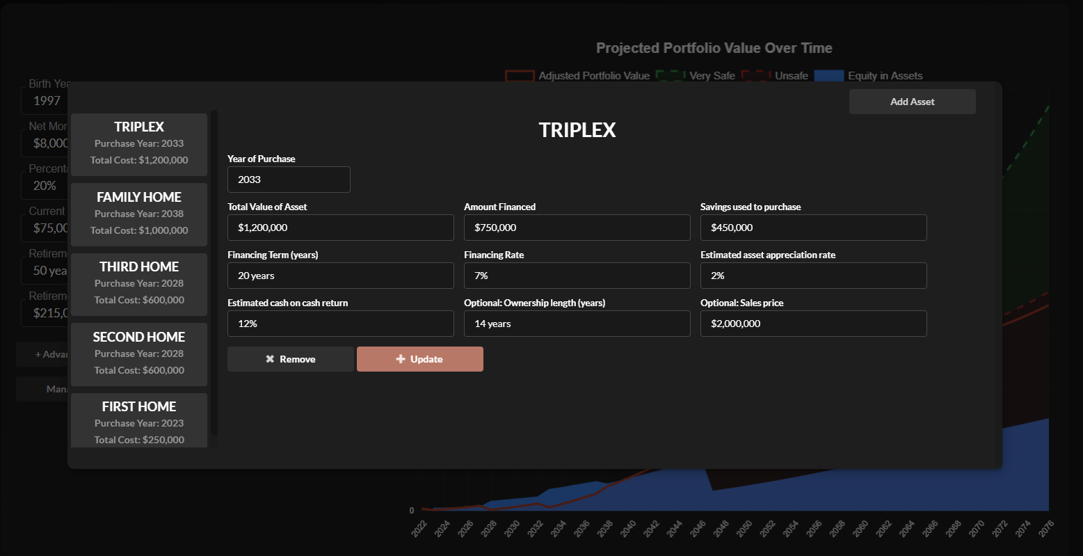 Management module where an asset can be reviewed, updated, or deleted.